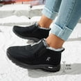 thumbnail image 2 of Gyexs Snow Boots for Women on Winter Warm Shoes Fashion Orthopedic Sneakers Lined Ankle Booties, Black, Size 7.5, 2 of 8