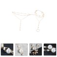 thumbnail image 4 of 2Pcs Pearl Elegant Ankle Chain Creative Foot Chain Beach Anklet Decoration, 4 of 7