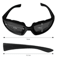 thumbnail image 2 of 3-Pack Motorcycle Riding Glasses for Adults Tween - 100% UV Windproof/Dustproof Goggles with Foam Cushion for Cycling, Biking, Outdoor Sports(Clear,Gray,Yellow), 2 of 7