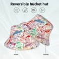 thumbnail image 6 of Balery Passport Stamp Sun Hats for Men Women Bucket Hat UPF 50+ Buckey Hat Boonie Hat Foldable UV Protection Hiking Beach Fishing Summer, 6 of 9
