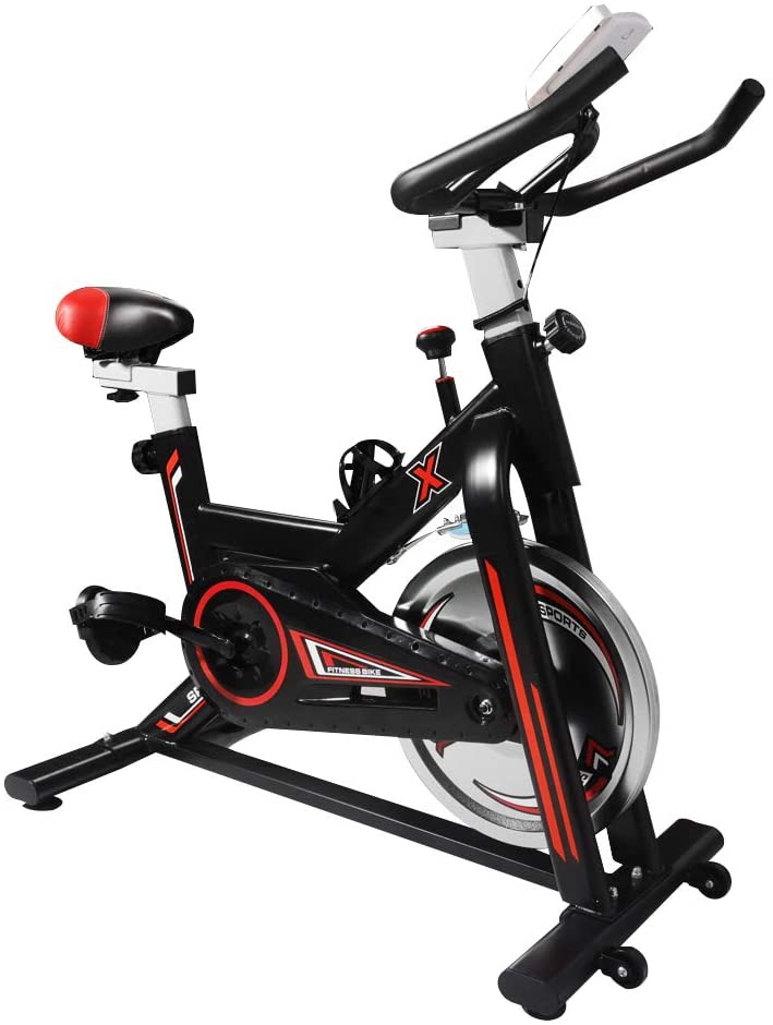 Exercise Bike, Stationary Indoor Cycling Bike, Fitness Bike with LCD