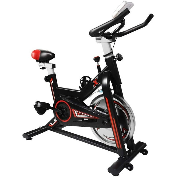 Exercise Bike Stationary Indoor Cycling Bike Fitness Bike With Lcd Display Monitors For Home Gym Walmart Com Walmart Com