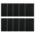 thumbnail image 1 of Furnish My Place Modern Plush Solid Black Color Rug - Pets and Kids Friendly Rug, Indoor/Outdoor Mat, Area Rugs Great for Kids, Pets, Event, Living Room, Made in USA, 2' x 4' Rectangle - Set of 10, 1 of 10