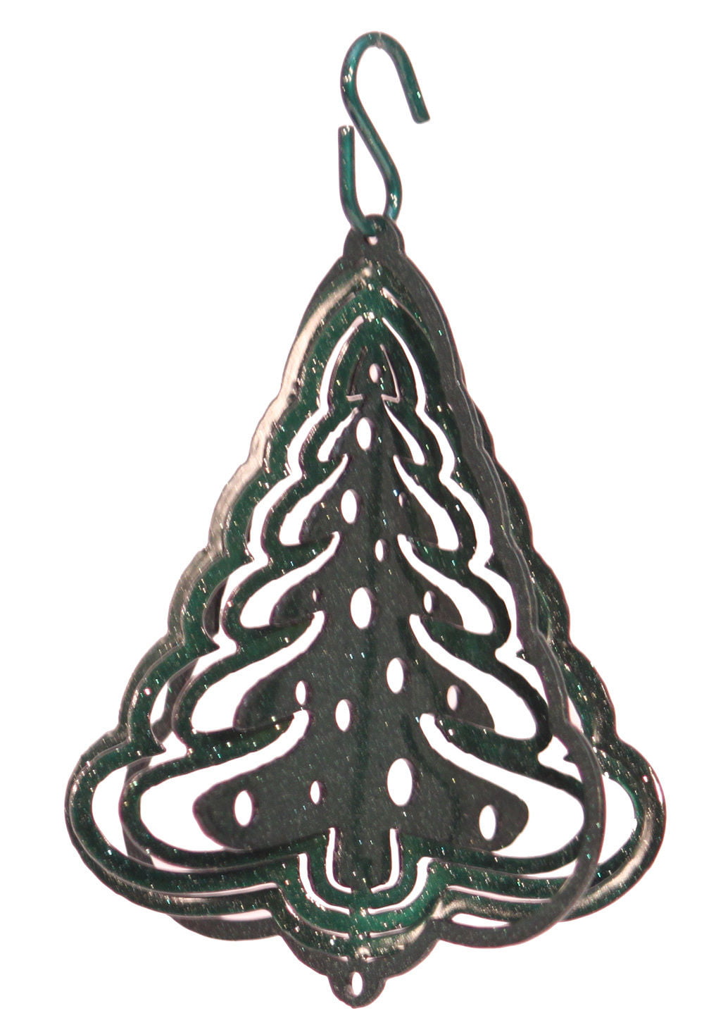 SWEN Products DOG PAW Tini Swirly Christmas Tree Ornament 
