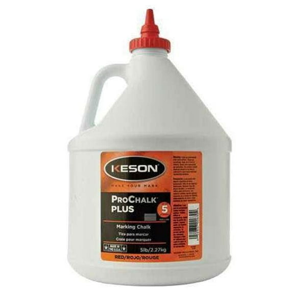 Keson PM105RED 5lb Red Permanent Chalk Weatherproof