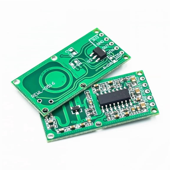 10pcs RCWL-0516 Microwave Radar Sensor Switch Board RCWL 0516 Microwave Human Body Induction Intelligent Module 12m,10 x Radar Sensor modules,Green