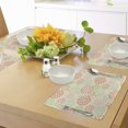 thumbnail image 4 of Ambesonne Colorful Place Mats Set of 4, Flowers Polka Dots, Standard Size, Multicolor, 4 of 6