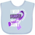 thumbnail image 3 of Inktastic I Wear Purple for My Aunt Lupus Awareness Boys or Girls Baby Bib, 3 of 4