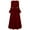 Red, variant on Busydd Womens Dresses Vintage Solid Color Long Sleeve Halloween Dress Square Neck Lace Gothic Dresses for Women Tiered Pleated Long Dress M