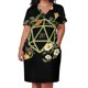 thumbnail image 2 of Vestido de fiesta adecuado para mujer, vestido de noche de poliéster verde D20 elegante, tamaño RPG, dados, 2 of 6