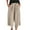 Khaki-D, variant on QHFBli Womens Wide Leg Pants High Waisted Flowy Tie Knot Trousers Business Casual Outfits with Pockets