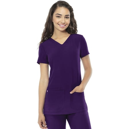 

HeartSoul Break On Through Women s Scrubs Top Shaped V-Neck 20710