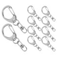 thumbnail image 1 of FONDOTIN Smooth Rotation Metal Swivel Snap Hooks 10Pcs for Craft Enthusiasts, 1 of 8