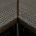 thumbnail image 4 of vidaXL 16 Piece Garden Bar Set with Cushions Poly Rattan Brown, 4 of 4