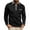 Black, variant on Men's Long Sleeve Polo Shirts with Chest Pocket, Turndown Collar Spring Fall Solid Slim Fit Casual Pullover Tops for Man Black