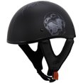thumbnail image 2 of Fulmer 301 Tac Demon Half Motorcycle Helmet Matte Black XXL, 2 of 6