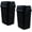 Black, variant on Superio Mini Plastic Trash Can with Swing Top Lid 1.25 Gallon Compact Small Waste Bin Portable Garbage Can for Countertop, Desktop, Vanity, Bathroom, Car, Under Sink, Dorm 5 L (Black)