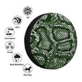 thumbnail image 4 of Gukieu Green Snakeskin Print Car Tire Cover, Adjustable Waterproof and Dustproof Tire Protection Cover, Suitable for SUV, Truck, Van-17 inch, 4 of 6
