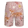 thumbnail image 6 of Kll Beautiful Fox Men'S Casual Summer Beach Shorts Hawaiian Shorts With Pockets-Medium, 6 of 9