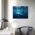thumbnail image 3 of Nawypu Wall Art Stretched and Framed Canvas Paintings Pictures Prints Artwork Submarine dives under the ice Ready to Hang for Home Decorations Office Wall Décor, 3 of 4