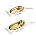 thumbnail image 5 of Modern Gold Finished 304 Steel Serving Dish Spacious Snacks Tray Corrosions Resistant For Homes Or Commercial Use, 5 of 12