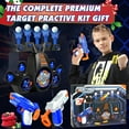 thumbnail image 3 of Huge Wave 2 Pack Shooting Games Toy Gift for Age 5-10 Kids, Floating Ball Target with Foam Dart Toy and 5 Flip Targets, Christmas Family Gift for Boys Girls, 3 of 7