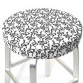 thumbnail image 3 of Lsque Snake Round Bar chair cushion covers Velvet Fabric Premium Comfort Protects from Scratches and Stains for 14-17 Inch Chair- 14 inch, 3 of 7