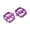 One pair in purple, variant on Mosiee Mountain Bike Pedals Aluminum Body Chromoly Axle 11.7X11.4X1.5 cm Spiked Design One Pair in Orange