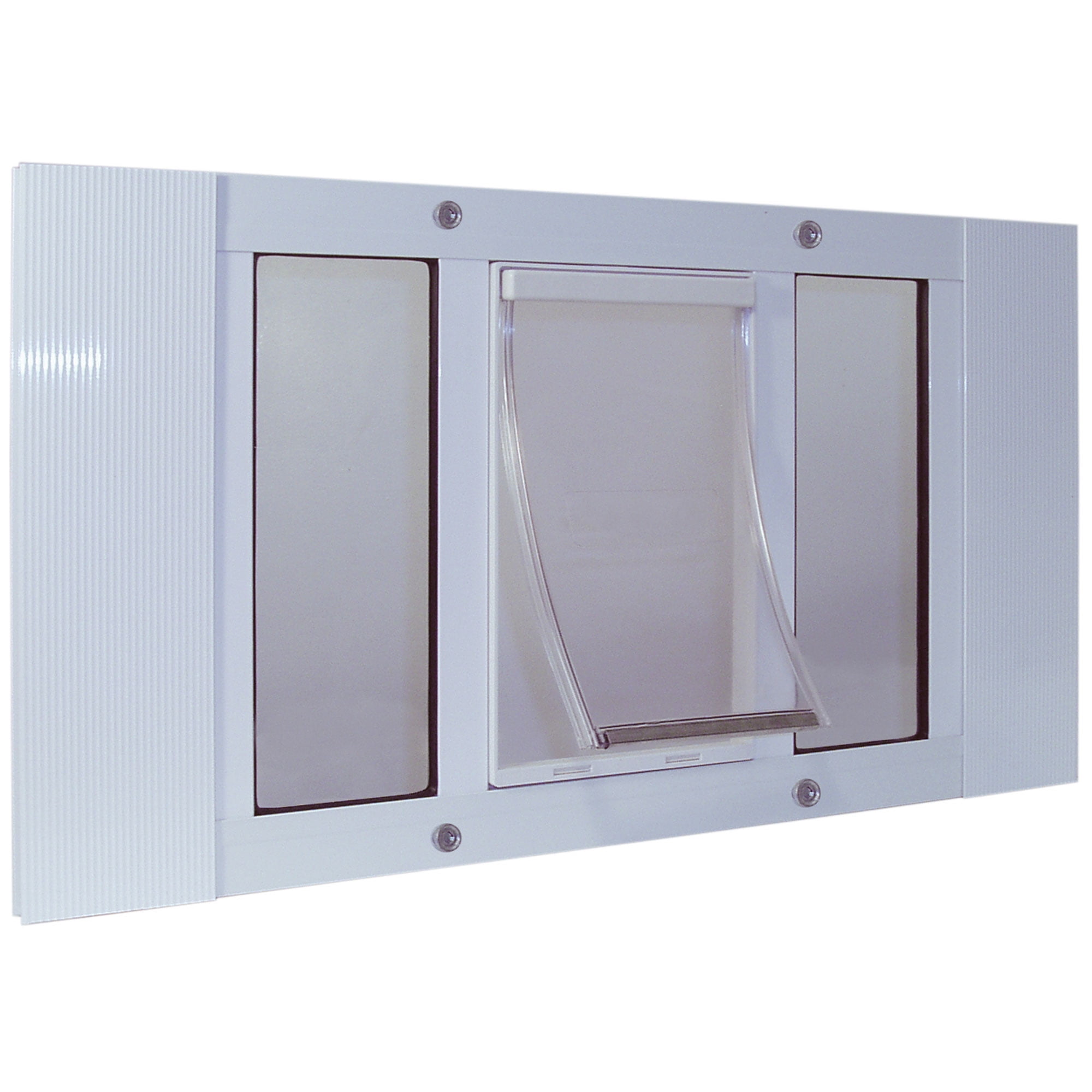 Ideal Pet Products Aluminum Sash Pet Door Extra Large White 1.75" x 27