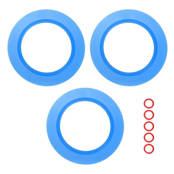 3  Pack Flush Valve Seal 2.76" ID. x 4.25" OD. Silicone Toilet Gasket, Light Blue