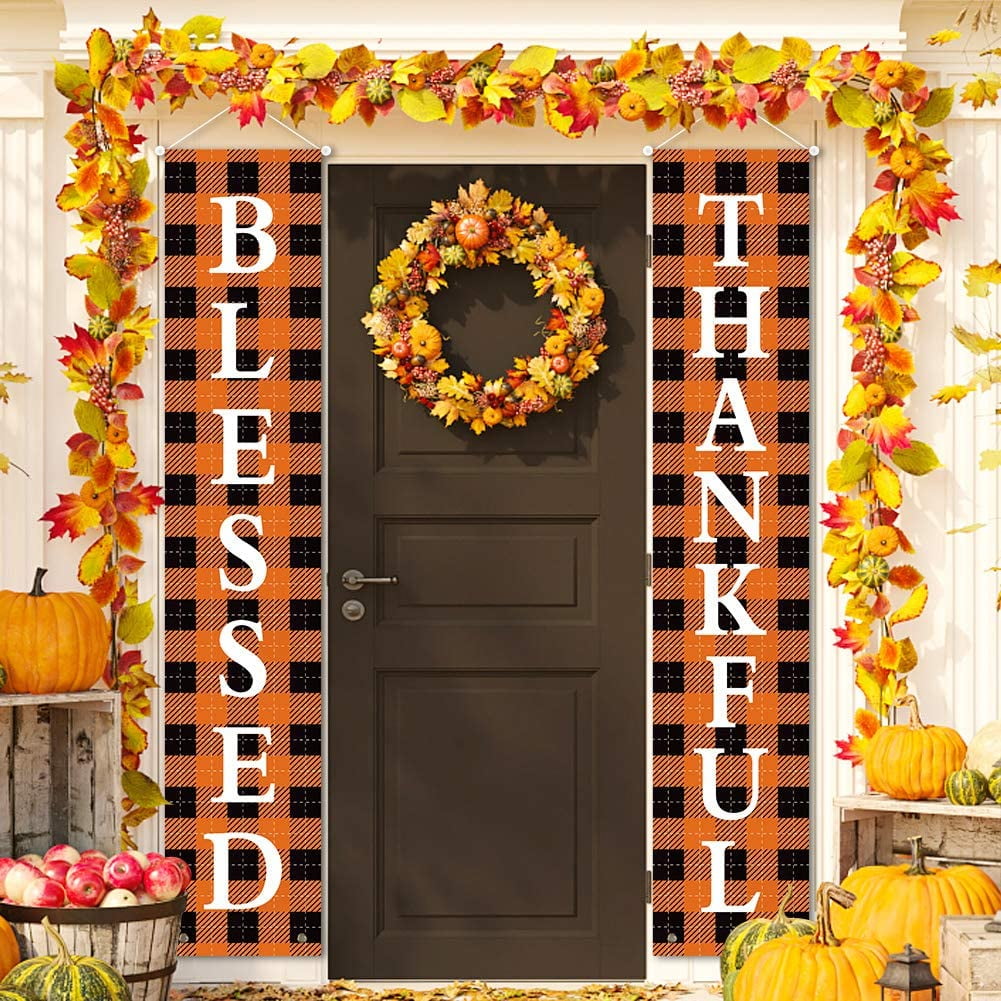 -Fall Door Hanger Tutorialhow To Make A Garland For Your Front Door thumbnail