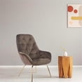 thumbnail image 2 of Furniture of America Farde Fauteuil d'Appoint Moderne en Tissu Capitonné Brun, 2 of 7