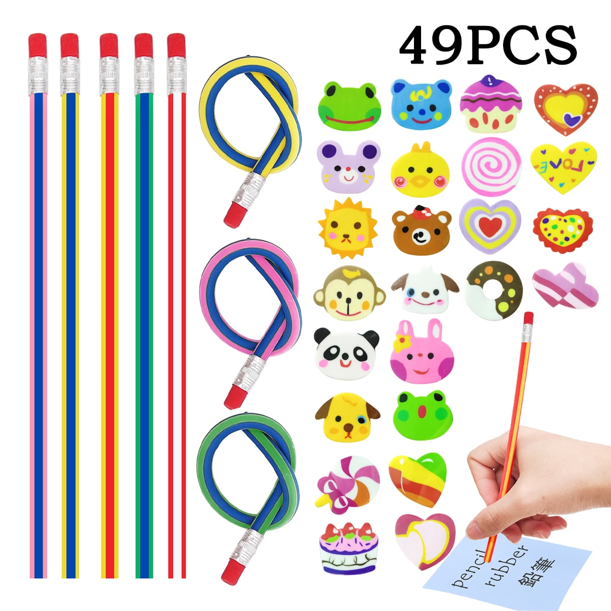 Retrok 6pcs Everlasting Pencil Eternal Pencil Reusable Infinity Pencil with  6 Replacement Nibs Portable Writing Drawing Pencils Set Cute Unlimited  Pencils for School Students Office 