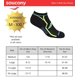 thumbnail image 3 of Saucony Calcetines invisibles Bolt Performance para hombre, paquete múltiple, brillantes, surtidos (6 pares), talla de zapato: 5-8, 3 of 5
