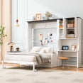 thumbnail image 2 of Newest Multi-Functional Murphy Bed with Sofa, Desk, , Storage Cabinet – Space-Saving Foldable Design, Full size, 2 of 9