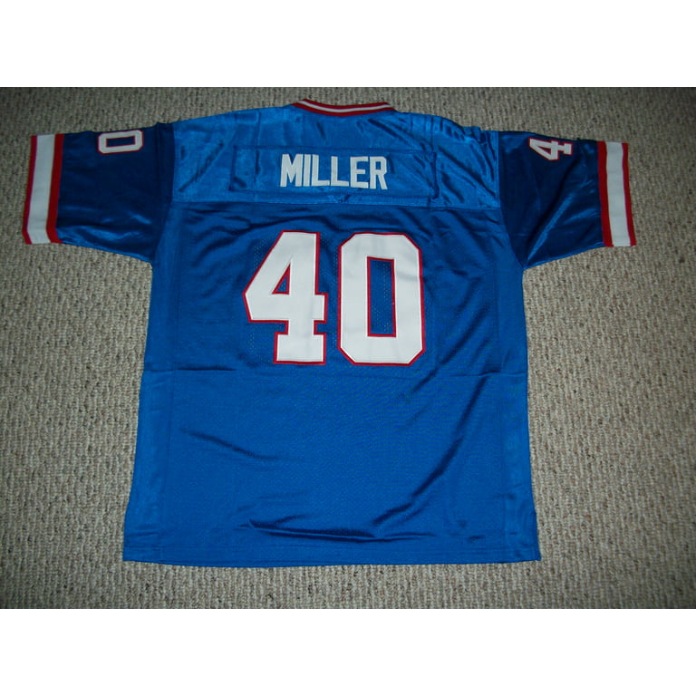 Jerseyrama Unsigned Von Miller Jersey #40 Buffalo Custom Stitched Blue Football New No Brands/Logos Sizes S-3xl, Women's, Size: Medium