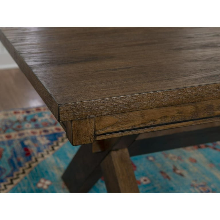 ルパンunico ALBERO Dining Table Four Hands Noeline Extension Dining Table - Resawn Worn Oak
