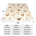 thumbnail image 3 of Sikiie Chicken Family Ultra-Soft Micro flannel Blanket Luxury All Seasons Warm Blanket for Bedding Sofa and Travel (4 sizes)-60"x50", 3 of 7
