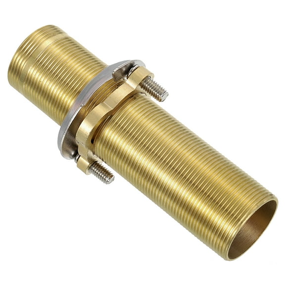 Uxcell Faucet Mount Extension Shank 4.7"x 1.25" Brass Pipe Faucet Extension Lengthen Fixed High Foot Faucet Fittings