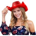 thumbnail image 1 of Elegante sombrero de vaquero con purpurina, decoración estilo vintage, divertido sombrero de fiesta, 1 of 5