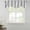 Gray, variant on Blue Grey Striped Tie Up Valance Curtains for Windows, Kitchen Curtains Window Treatments, Geometric Vertical Stripes Minimalist Short Window Shades Valances for Bedroom Bathroom Cafe 42"x12"