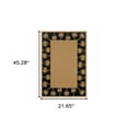 thumbnail image 5 of HomeRoots 507652 2 x 3 ft. Beige Stain Resistant Indoor & Outdoor Rectangle Area Rug, 5 of 5