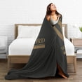 thumbnail image 5 of Wofford College Wofford University Logo Fleece Blanket, Very Soft Microfiber Flannel Blanket for Couch Warm and Cozy for All Seasons, 5 of 6