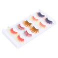 thumbnail image 2 of Pestañas de colores, 5 pares de pestañas coloridas, pestañas postizas largas, herramientas de maquillaje, valor excepcional, 2 of 8