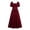 Wine, variant on Women's Renaissance Dress Medieval Victorian Gothic Lolita Cosplay Costume High Low Ruffled Hem Puff Sleeve Off Shoulder Casual Summer Boho Dress for Halloween Party