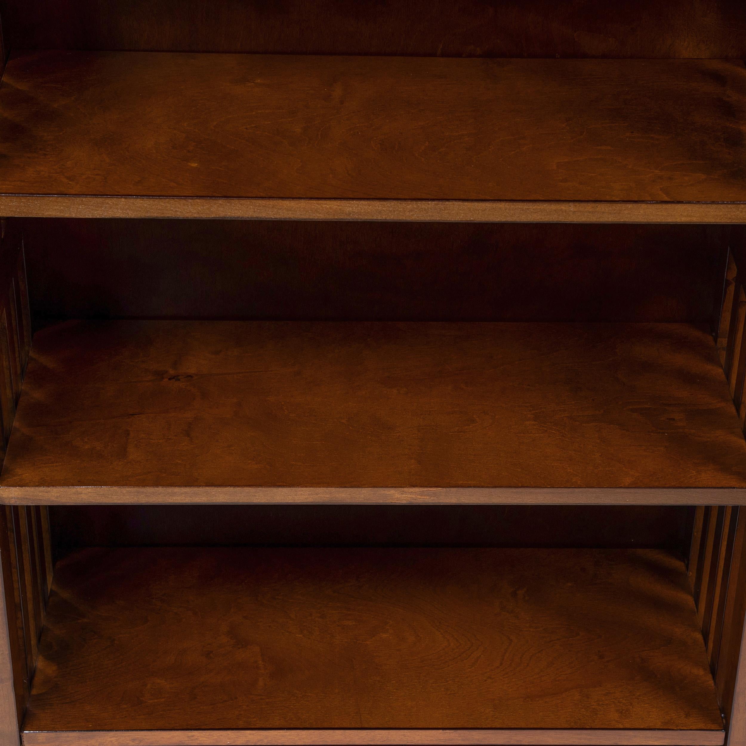 Furniture of America Davis Wood 5-Shelf Bookcase in Antique Oak
