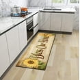 thumbnail image 2 of Sunflower Kitchen Rugs and Mats Sets 2 Piece Anti-Fatigue Farmhouse Kitchen Floor Mats Non Skid Rubber Backing Runner Rug Washable Comfort Standing Mat for Home Decor, Brown, 17.3x28+17.3x47 inch, 2 of 6
