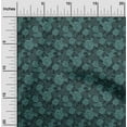 thumbnail image 2 of oneOone Viscose Chiffon Dark Teal Green Fabric Abstract Floral Sewing Craft Projects Fabric Prints By Yard 42 Inch Wide, 2 of 4