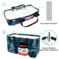 thumbnail image 4 of Snowman Large Capacity Reusable Laundry Bag – Foldable Oxford Cloth Shopping Bag, Cube Organizer, and Beach Bag, 4 of 7