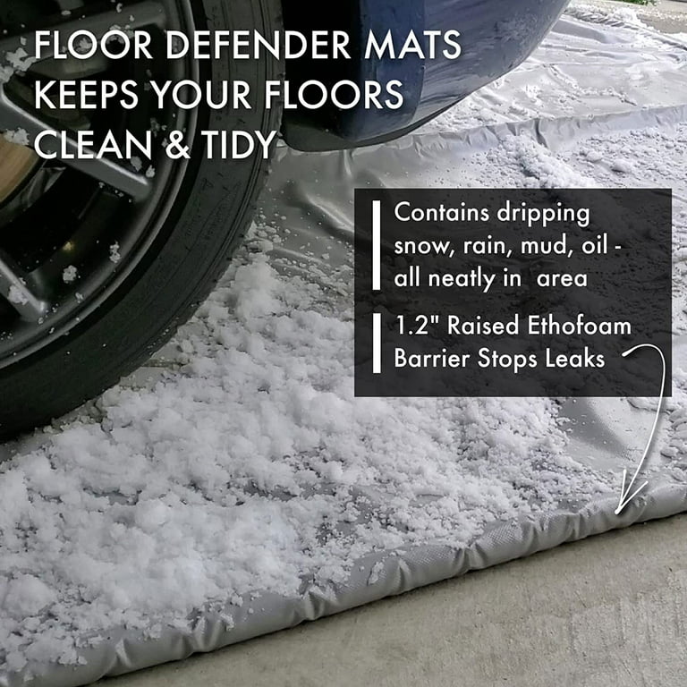 New Garage Car Floor Mat Containment Garage Mat for Snow, Mud